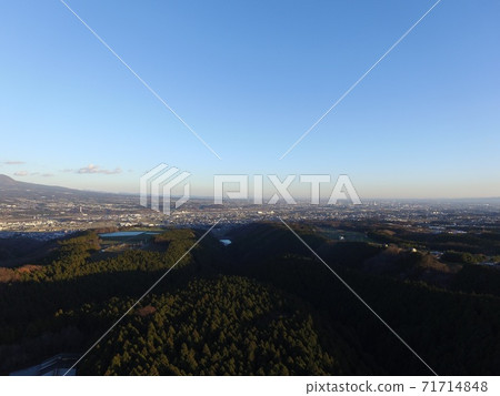 Aerial view of Shibukawa City, Gunma Prefecture Aerial view of Shibukawa City, Gunma Prefecture 71714848