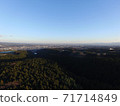 Aerial view of Shibukawa City, Gunma Prefecture 71714849