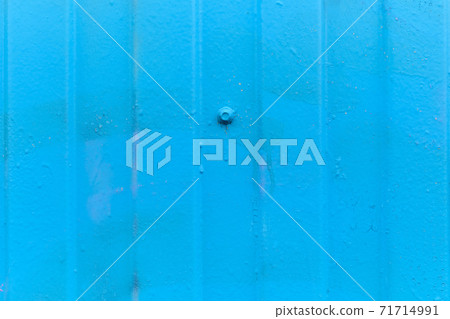 Metallic siding as a blue background. Close up. 71714991