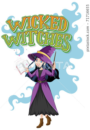Wicked witches logo on white background Wicked witches logo on white background 71716655