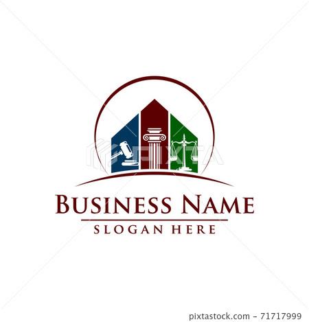 Law and Attorney Firm Vector Logo Design Law and Attorney Firm Vector Logo Design 71717999