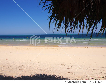 Superb beach on Moreton Island 71718676