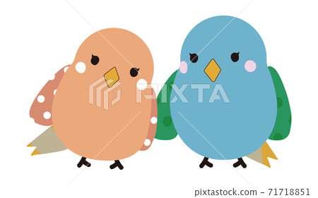 A good friend couple of cute little birds A good friend couple of cute little birds 71718851