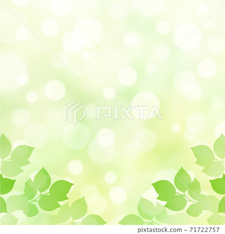 [閃光的背景圖像素材]新鮮的綠色和陽光的背景廣場下半部分 71722757
