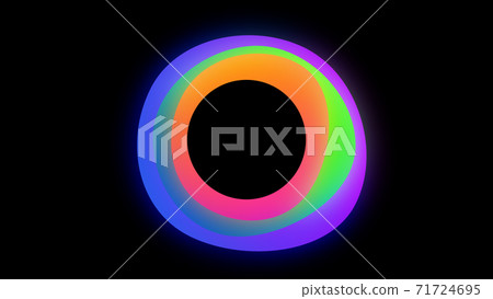 An abstract glowing neon frame for your logo or text 71724695