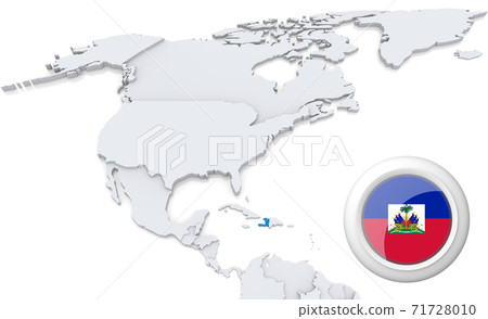 Haiti on a map of North America 71728010
