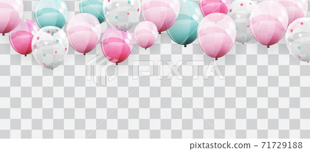 Abstract Holiday Background with Balloons. Can be used for advertisment, promotion and birthday card or invitation. Vector Illustration Abstract Holiday Background with Balloons. Can be used for advertisment, promotion and birthday card or invitation. Vector Illustration 71729188