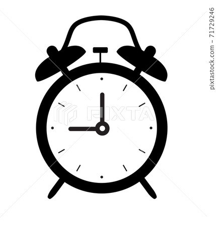 Alarm Clock Icon Isolated on white background.... - Stock Illustration ...