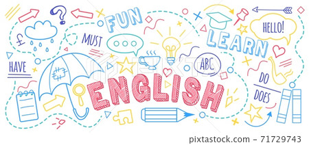 English language learning concept - Stock Illustration [71729743] - PIXTA