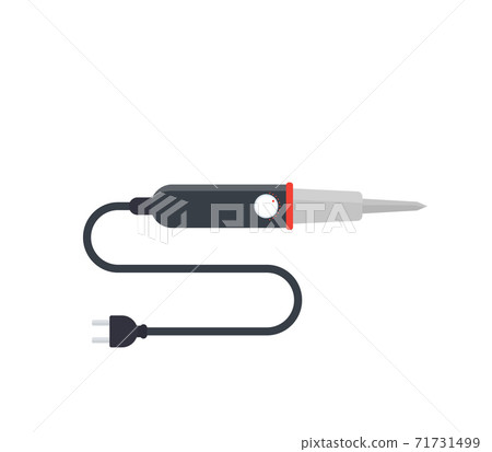 soldering iron, vector illustration, flat style soldering iron, vector illustration, flat style 71731499