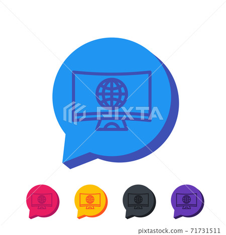 Smart TV vector signs 71731511