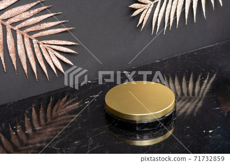 black and gold product display 71732859