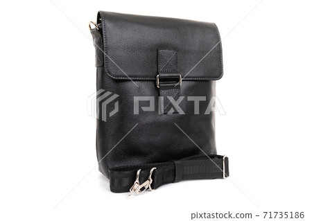 mens elegant leather bag isolated on white background mens elegant leather bag isolated on white background 71735186