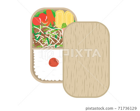 Illustration of stir-fried vegetable lunch Illustration of stir-fried vegetable lunch 71736129