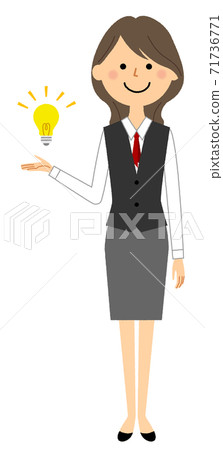 A woman in a uniform to propose A woman in a uniform to propose 71736771