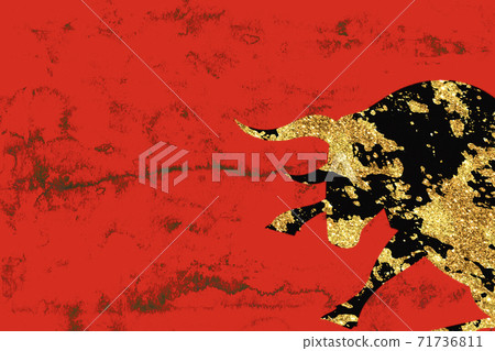 公牛形象,賀年片,2021年 公牛形象,賀年片,2021年 71736811