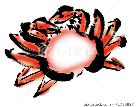 手繪蟹插圖與副本空間 手繪蟹插圖與副本空間 71736927
