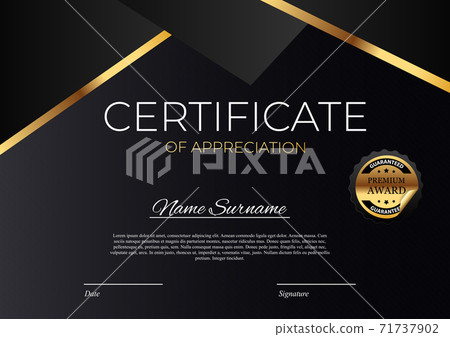Certificate template Background. Award diploma design blank. Vector Illustration Certificate template Background. Award diploma design blank. Vector Illustration 71737902