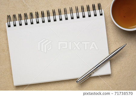 blank spiral art sketchbook with tea 71738570