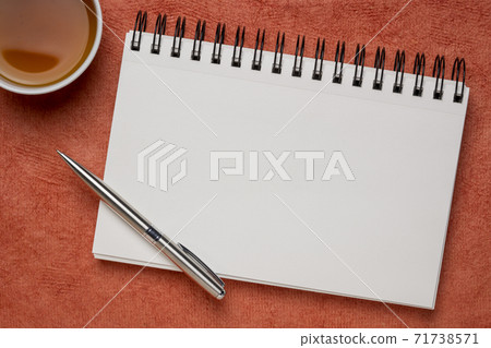 blank spiral art sketchbook with tea 71738571