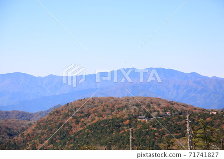 Road to Masaki Pass Parking lot distant view Road to Masaki Pass Parking lot distant view 71741827