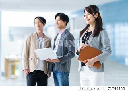 Business meeting businessman engineer office Business meeting businessman engineer office 71744135