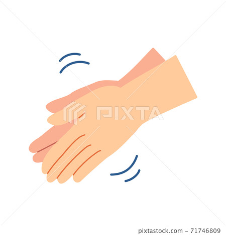 Hand sanitizer procedure using disinfectant Alcohol disinfection 3. Rub the palms together Hand sanitizer procedure using disinfectant Alcohol disinfection 3. Rub the palms together 71746809