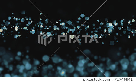 抽象的黑色背景圖像材料與淺藍色和白色的光模糊 71746941