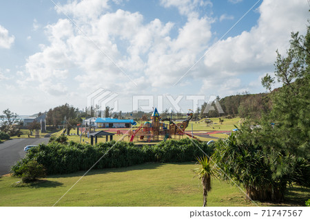在Am美大島的Ayamaru Misaki遊客公園中的遊樂設備 在Am美大島的Ayamaru Misaki遊客公園中的遊樂設備 71747567