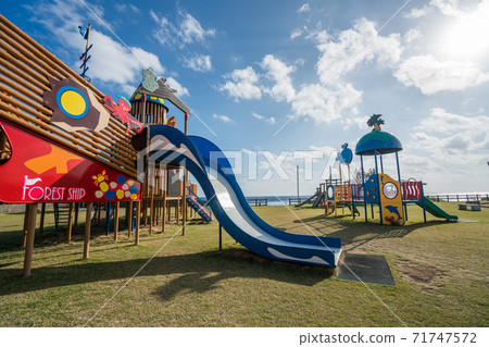 Playground equipment in Ayamaru Misaki Kanko Park on Amami Oshima Playground equipment in Ayamaru Misaki Kanko Park on Amami Oshima 71747572