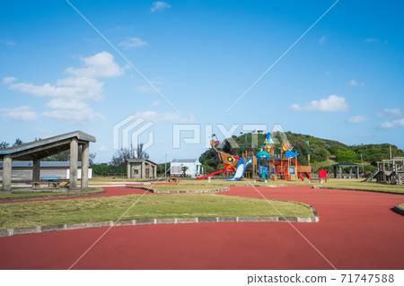 在Am美大島的Ayamaru Misaki遊客公園中的遊樂設備 在Am美大島的Ayamaru Misaki遊客公園中的遊樂設備 71747588