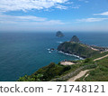 Oryukdo Island in Busan, South Korea, where you can see the blue sea under the blue sky 71748121