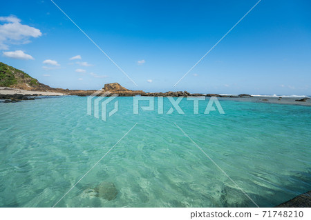 Seawater pool in Ayamaru Misaki Kanko Park on Amami Oshima 71748210