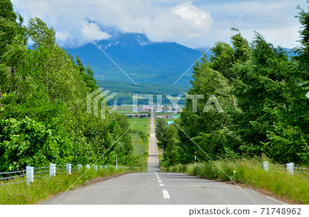 Kamifurano / straight road 71748962