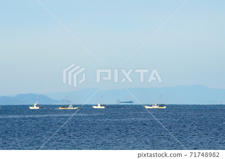 Mirage morning - clamshell in Hokkaido lagoon Mirage morning - clamshell in Hokkaido lagoon 71748982