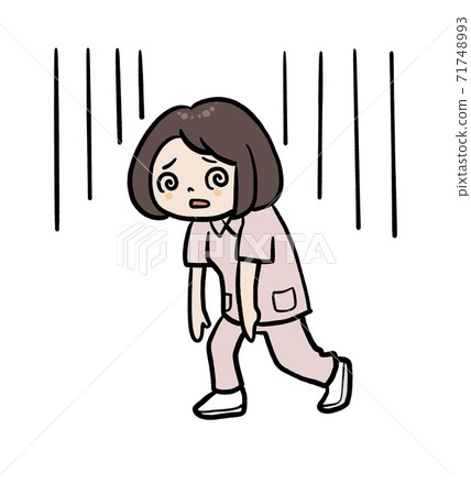累了的護士的插圖 71748993
