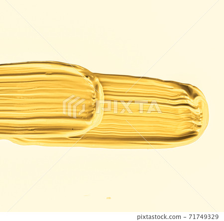 Golden brush stroke or makeup smudge closeup, beauty cosmetics and lipstick texture Golden brush stroke or makeup smudge closeup, beauty cosmetics and lipstick texture 71749329