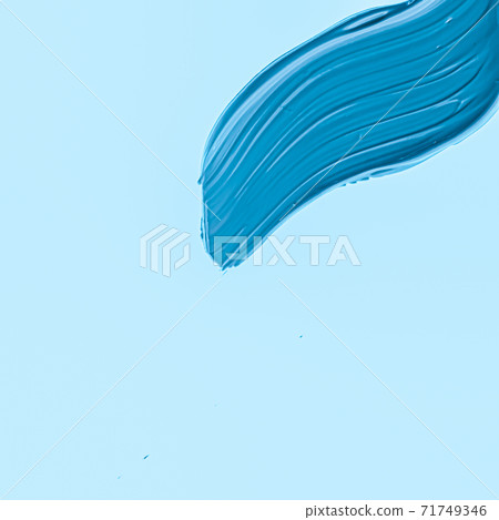 Blue brush stroke or makeup smudge closeup, beauty cosmetics and lipstick texture Blue brush stroke or makeup smudge closeup, beauty cosmetics and lipstick texture 71749346
