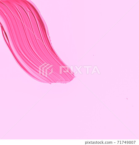 Pink brush stroke or makeup smudge closeup, beauty cosmetics and lipstick texture Pink brush stroke or makeup smudge closeup, beauty cosmetics and lipstick texture 71749807