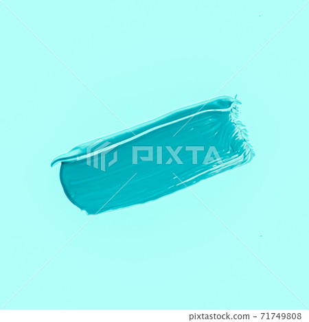 Mint brush stroke or makeup smudge closeup, beauty cosmetics and lipstick texture Mint brush stroke or makeup smudge closeup, beauty cosmetics and lipstick texture 71749808
