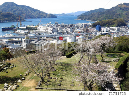 Uwakai from the castle tower of Uwajima Castle Uwakai from the castle tower of Uwajima Castle 71751723