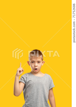 creative idea promotional background surprised boy creative idea promotional background surprised boy 71752686