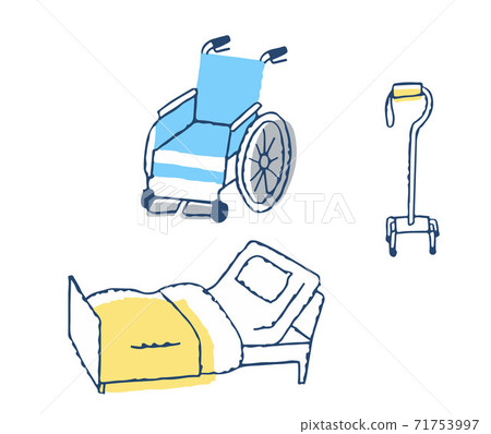 Nursing Care S Wheelchairs Beds Stock Ilration 71753997 Pixta S Wheelchairs Nursing Beds, Pictures Of Wheelchairs And Walkers
