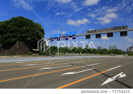 Tokyo walk Kokyogaien Iwatabashi intersection 71754223