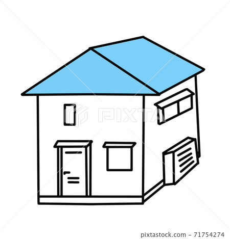 Home stay home cute simple icon illustration Home stay home cute simple icon illustration 71754274