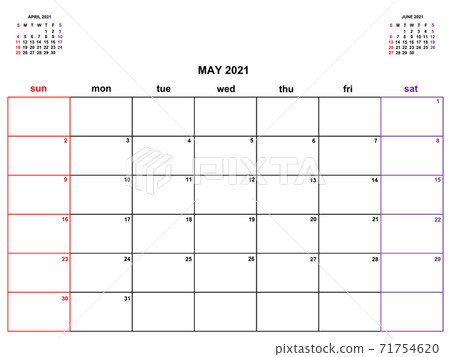 Carlendar planner May 2021 Carlendar planner May 2021 71754620