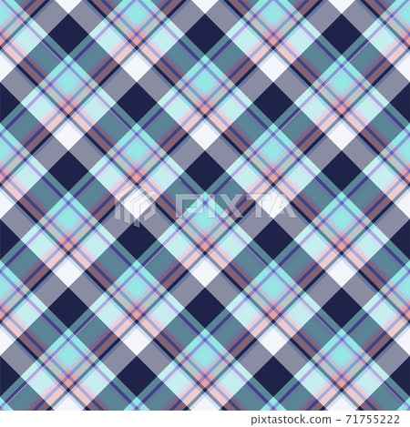 Plaid seamless pattern. Vector background of textile ornament. Flat fabric design. 71755222