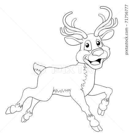 Christmas Reindeer Cartoon 71756777