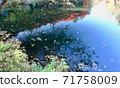 Cloud fountain pond in autumn 71758009