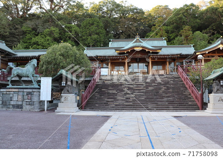 Suwa Shrine where Nagasaki Kunchi is held Nagasaki City Nagano Prefecture Suwa Shrine where Nagasaki Kunchi is held Nagasaki City Nagano Prefecture 71758098
